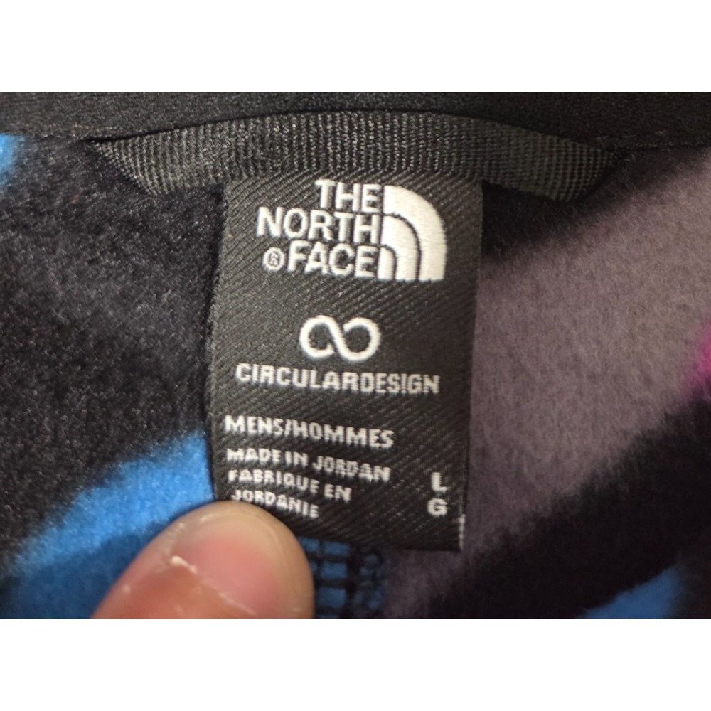 The North Face Jacket Mens Large Black TNF Polartec 100 Fleece Abstract Outdoor - Picture 5 of 9